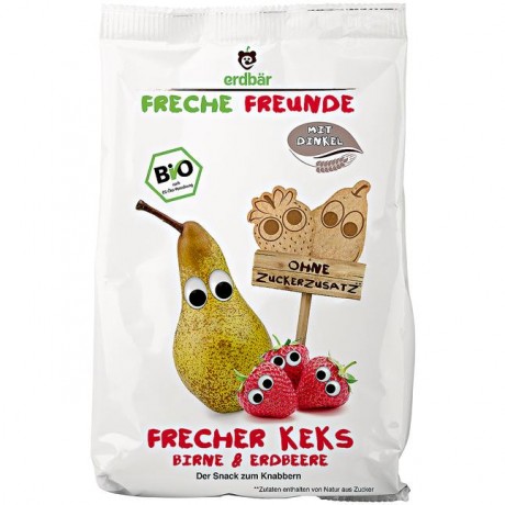 erdbar Bio Freche Freunde Frecher Keks Birne и Erdbeere 125 г