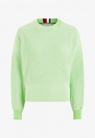 Tommy Hilfiger CROPPED Jumper spring lime УКОРОЧЕННЫЕ джемперы весенняя известь