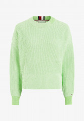Tommy Hilfiger CROPPED Jumper spring lime УКОРОЧЕННЫЕ джемперы весенняя известь
