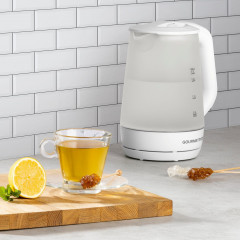 GOURMETmaxx GOURMETmaxx Wasserkocher Glas mit Frostglas-Design 1,7 L, 1.7 l, 2200,00 W  Чайник GOURMETmaxx с дизайном матового стекла 1,7 л, 1,7 л, 2200,00 Вт