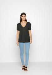 Tommy Hilfiger Basic T-shirt dark grey heahter Базовая футболка темно-серый вереск