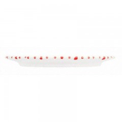 Gmundner Keramik Gmundner Keramik Rotgeflammt Platte oval mit Fahne Gourmet 21x14x2,1 cm Gmundner керамическая овальная тарелка с красным пламенем и флажком Gourmet 21x14x2,1 см