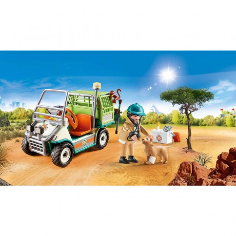 PLAYMOBIL PLAYMOBIL 70346 Zoo-Tierarzt mit Fahrzeug PLAYMOBIL 70346 Ветеринар в зоопарке с транспортным средством
