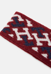 Tommy Hilfiger ICONIC MONOGRAM HEADBAND Ear warmers dark red ПОВЯЗКА С МОНОГРАММОЙ ICONIC Грелки для ушей темно-красный