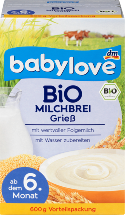babylove Био Молочная каша Манка от 6. Месяц	ев, 600 г