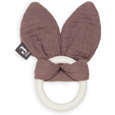 jollein Beissring siliconen Bunny ears chestnut Прорезыватель силиконовый Заячьи ушки каштановые