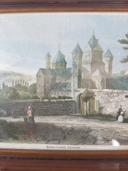 Картина винтажная "Монастырь Марии Лаах", деревянная рама, 28,5 x 22,5 см, Германия, 1960-70гг.