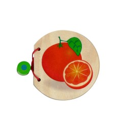 HESS Holzspielzeug Bilderbuch Obst Деревянная игрушка книжка с картинками фрукты