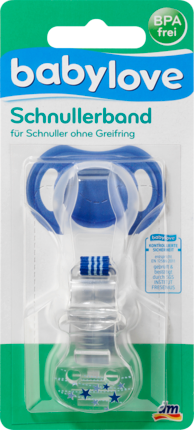 babylove Привесок для соски без кольца захвата, blau, 1 шт