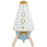 bieco Baby Stapelturm Holz Bausteine Rakete 16cm Motorik Steckspiel ab 1 Steckpyramide Stapelspielzeug Детская башня для штабелирования
