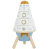 bieco Baby Stapelturm Holz Bausteine Rakete 16cm Motorik Steckspiel ab 1 Steckpyramide Stapelspielzeug Детская башня для штабелирования