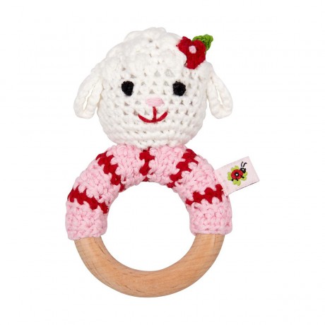 Die Spiegelburg Hakel-Ringrassel Lammchen Погремушка для ягненка с крючком