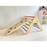 Woodwork for Kids 3-teiliges Piklerset Massivholz mit Kletterdreieck Набор из 3-х частей для пиклера из массива дерева с треугольником для лазанья