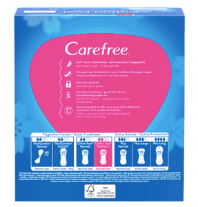 Carefree Slipeinlage Cotton Feel Flexiform ohne Duft 56 St, Карефри Ежедневные прокладки с хлопком Флексиформ 56шт, 3 упаковки (168 шт)