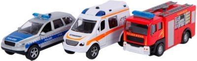 Van Manen 2-Play 510176  Einsatzfahrzeuge Geschenkset 3fach sortiert | S 2-Play 510176 Подарочный набор машин скорой помощи 3 в ассортименте | С