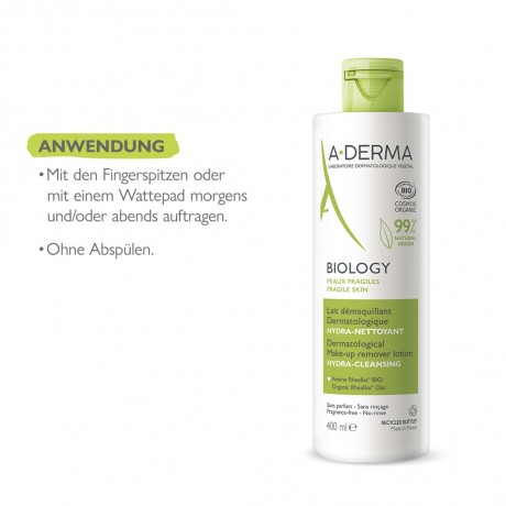 A-DERMA Biology Make-up Entfernungslotion  Биологический лосьон для снятия макияжа