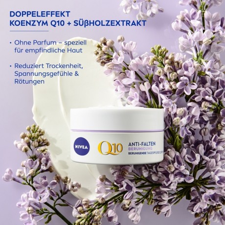 Nivea Q10 Power Anti-Falten + Beruhigung Tagespflege Sensitiv  Q10 Power Anti-Wrinkle + Soothing Day Care Sensitive