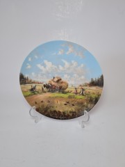 Seltmann Weiden Декоративная тарелка "Сенокос", номерная 7626, 19,5 см, Германия, 1986г.