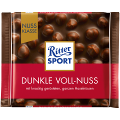 Ritter Sport Dunkle Vollnuss  Горький шоколад с лесными орехами 100г