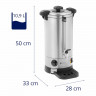 Royal Catering Royal Catering Heisswasserspender Wasserkocher Edelstahl Heisswasserbereiter Heissgetrankespender 1500W 9, 9 l, 1500 W  Диспенсер для горячей воды Royal Catering, чайник из нержавеющей стали, чайник для горячей воды, диспенсер для горячих н