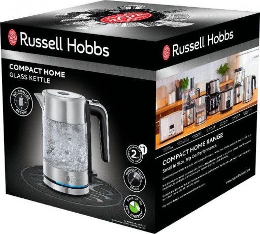 RUSSELL HOBBS RUSSELL HOBBS Wasserkocher Compact Home Mini 24191-70, 0,8 l, 2200 W, energiesparend  RUSSELL HOBBS Чайник Compact Home Mini 24191-70, 0,8 л, 2200 Вт, энергосберегающий
