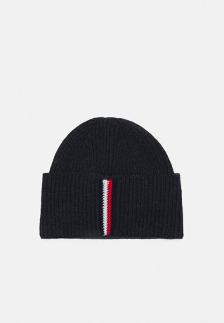 Tommy Hilfiger BEANIE UNISEX Beanie black ШАПКА УНИСЕКС Шапочка черный