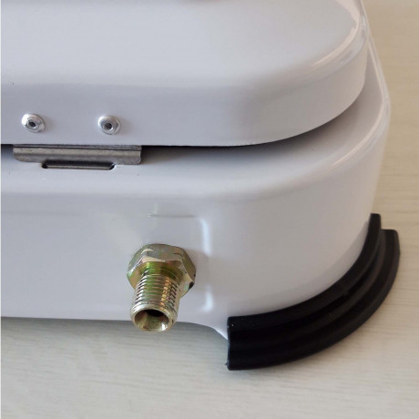 BlueCraft BlueCraft Gaskocher imit elektrischer Zundung, (Gas-Kochfeld 2 flammen Propangas mit Schlauch und Druckminderer), Campingkocher 2-flammig, mit Zundsicherung Gasregler mit Manometer  Газовая плита BlueCraft с электроподжигом, (газовая плита, 2 пл