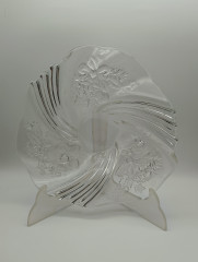 Тарелка декоративная винтажная Mikasa / Studio Nova, хрустальное стекло, 22.5 см, Германия, 1970-80гг.