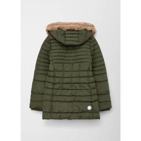 s.Oliver Steppjacke mit abnehmbarer Kunstfellblende Mantel fur Madchen Стеганая куртка с отстегивающейся опушкой из искусственного меха Пальто для девочки