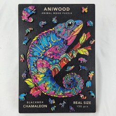 ANIWOOD Holz-Puzzle Chamaleon M (150 Teile) Пазл деревянный Хамелеон М (150 деталей)