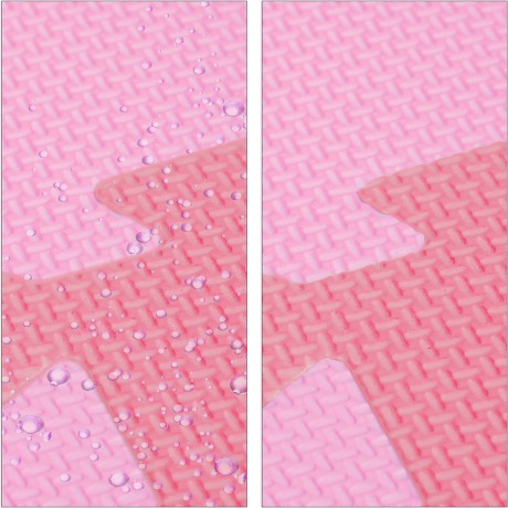 relaxdays 27 x Puzzlematte Sterne rosa-pink 27 x коврик-пазл звезды розово-розовый