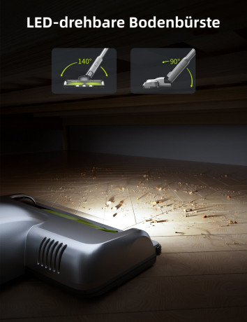 Kalado Kalado Akku-Stielstaubsauger KCV01 26KPa 6-in-1 Multifunktionaler Handstaubsauger, 250,00 W, Herausnehmbarer Akku, LED-Display, Tierhaare  Беспроводной стержневой пылесос Kalado KCV01 26 кПа Многофункциональный ручной пылесос 6-в-1, 250,00 Вт, съем