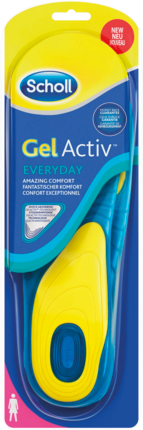 Scholl  Activ Everyday Einlegesohlen fur Frauen, Женские Стельки для Обуви 38-42р. Против Усталости Ног 2 шт