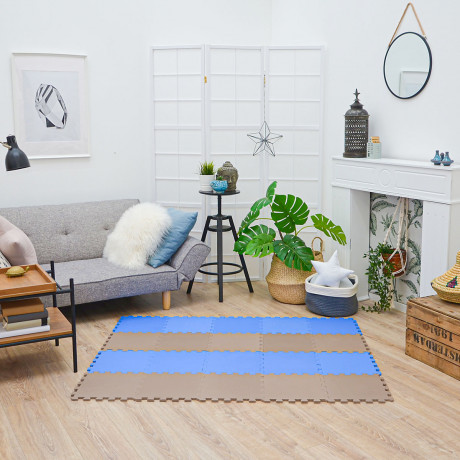 LittleTom Puzzlematte Uni Braun Dunkelblau 20 Teile Коврик-пазл Uni Brown Dark Blue 20 деталей