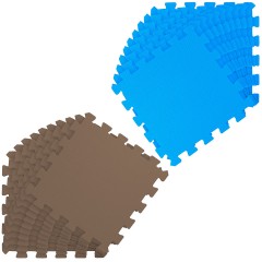 LittleTom Puzzlematte Uni Braun Dunkelblau 20 Teile Коврик-пазл Uni Brown Dark Blue 20 деталей