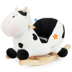 bieco Schaukelpferd Plusch Kuh Heidi Schaukeltier 70cm Baby Wippe Holz Spielzeug ab 9M Schaukeltiere Лошадка-качалка Плюшевая корова Хайди Животное-качалка 70 см Baby Rocker Деревянная игрушка от 9M Rocking Animals