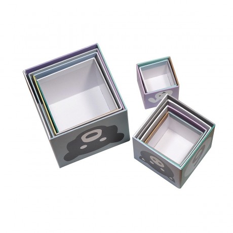 KINDSGUT Karton-Stapelturm Stapelspielzeug Игрушка для штабелирования картонной башни