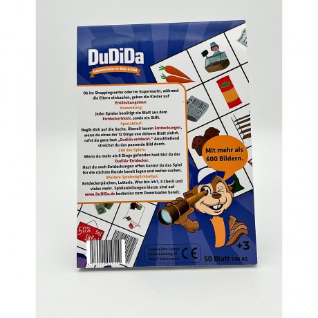 Dudida Entdeckerblock Einkaufsblock Блок открытий