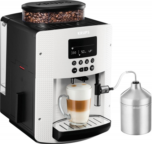 Krups Krups Kaffeevollautomat EA8161 Espresso Kaf­fee­voll­au­to­mat INKLUSIVE XS6000 Pisa weiss  Полностью автоматическая кофемашина Krups EA8161 Полностью автоматическая кофемашина Espresso ВКЛЮЧАЯ XS6000 Pisa white