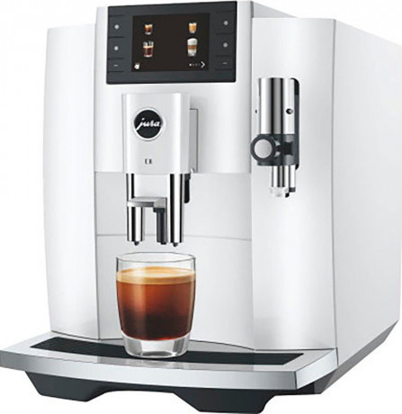 JURA JURA Kaffeevollautomat 15585 E8 Piano White (EC)  Полностью автоматическая кофемашина JURA 15585 E8 Piano White (EC)
