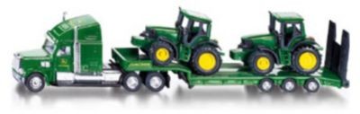 SIKU SIKU 1837 Tieflader mit 2 John Deere Traktoren 1:87 Низкорамная платформа SIKU 1837 с 2 тракторами John Deere 1:87