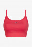 Tommy Hilfiger LIGHT INTENSITY OPEN BACK BRA Light support sports bra pink splendor LIGHT INTENSITY OPEN BACK BRA Спортивный бюстгальтер с легкой поддержкой розовое великолепие
