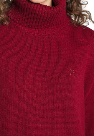 Tommy Hilfiger ROLL-NK Jumper rouge РОЛЛ-НК джемперы румяна