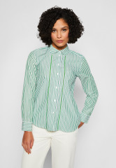 Tommy Hilfiger STRIPE Button-down blouse nola/spring lime STRIPE Блузка на пуговицах нола / весенний лайм