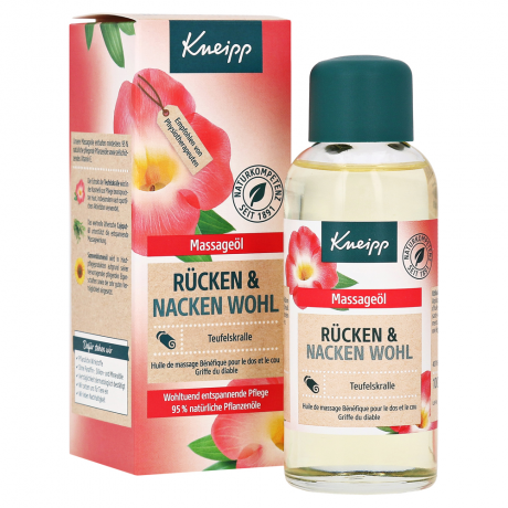 Kneipp (Кнайпп) Massageol Rücken & Nacken Wohl, Массажное масло для здоровья спины и шеи 100 мл
