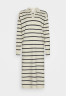Tommy Hilfiger SOFT POLO MIDI DRESS  Jumper dress heathered oatmilk/desert sky  ПЛАТЬЕ SOFT POLO MIDI Платье-джемпер овсяное молоко с вересковым оттенком / небо пустыни