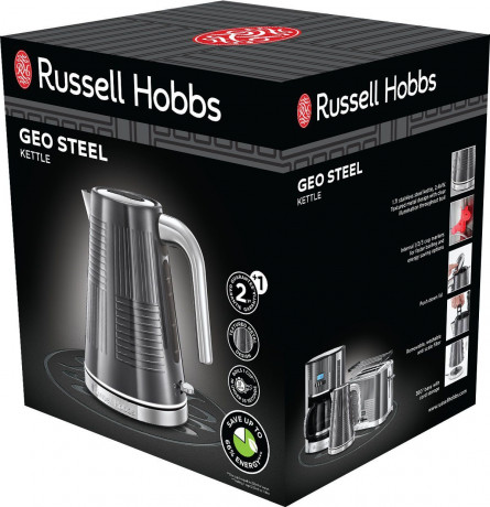 RUSSELL HOBBS RUSSELL HOBBS Wasserkocher Geo Steel 25240-70, 1,7 l, 2400 W Чайник RUSSELL HOBBS Geo Steel 25240-70, 1,7 л, 2400 Вт