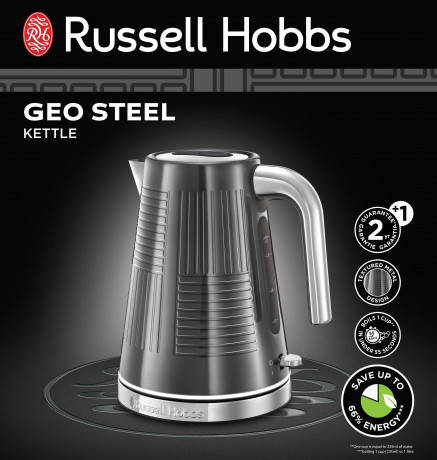 RUSSELL HOBBS RUSSELL HOBBS Wasserkocher Geo Steel 25240-70, 1,7 l, 2400 W Чайник RUSSELL HOBBS Geo Steel 25240-70, 1,7 л, 2400 Вт