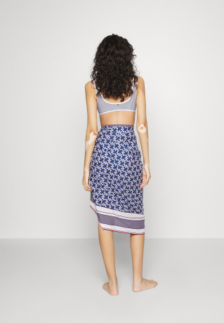 Tommy Hilfiger PAREO Beach accessory muw amd monogram navy white ПАРЕО Пляжный аксессуар muw amd монограмма темно-белый