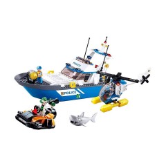 Sluban Klemmbausteine Polizei Wasser Set (339 Teile) Полицейский набор воды (339 предметов)